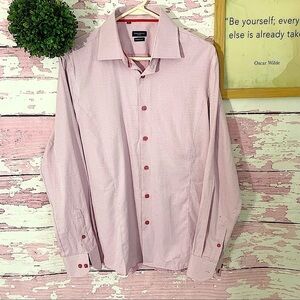 ROSSO MILANO ITALY Men’s Pink Button Down Shirt S